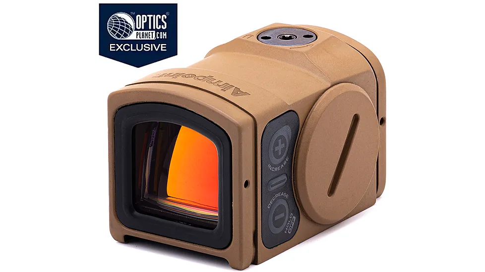 Aimpoint OPMOD Acro enclosed emitter red dot coyote brown